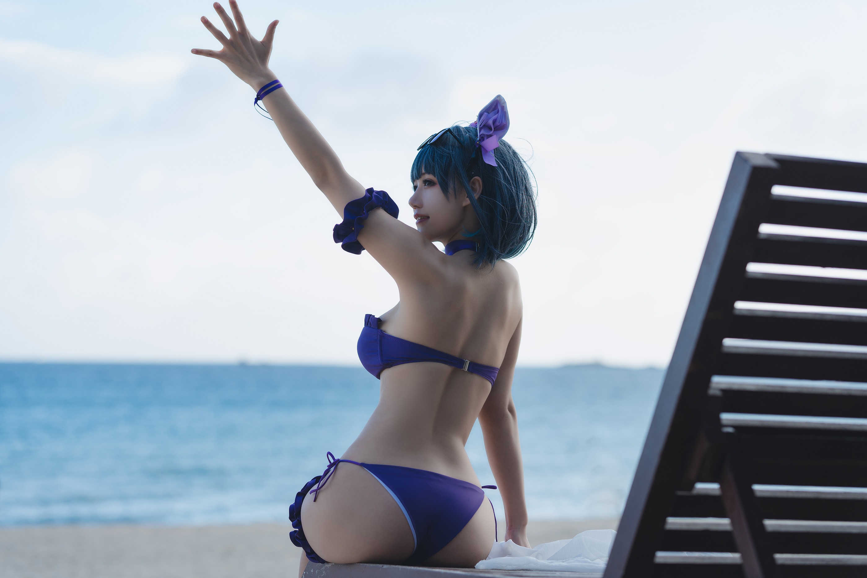 图片[1]-小仓千代w – NO.044 1月舰长 柴郡泳装 [22P]-XikXak